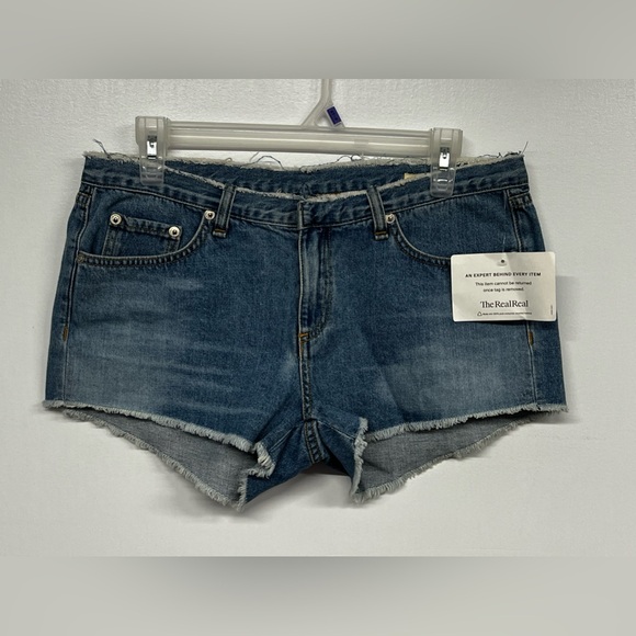 Rag & Bone Heathrow Cut Off Denim Mid Rise Jean Shorts W1907k273HEA size 27 - Picture 2 of 10